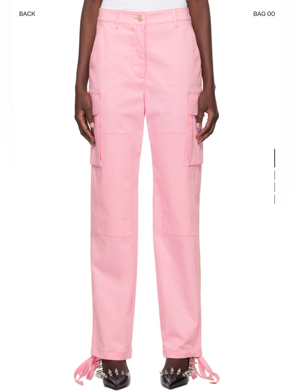 Moschino Jeans Pink Panel Cargo Pants $475